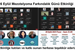 26 Eyllül'de ASBEST ve Mezotelyoma (Akciğer Zarı Kanseri) Farkındalık Etkinliğimiz