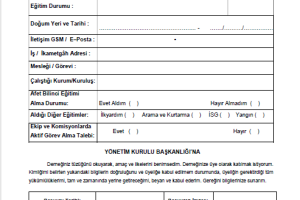 ÜYELİK BAŞVURU ŞARTLARI