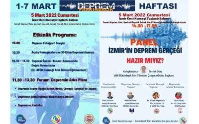 5 Mart Deprem Haftası İizKK B.A.Y Ç.G Etkinliğimiz