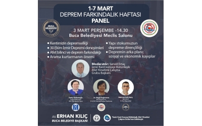 3 Mart Deprem Haftası Panelimiz