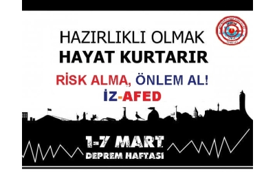 1-7 Mart Deprem Haftası Söyleşisi